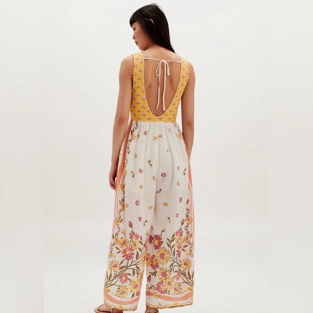 NWT Free People Bali Honeydew Jumpsuit - Picture 2 of 4